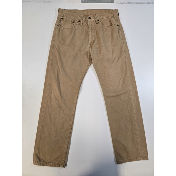 Levi's Other - Levi's 505 Men's‎ Regular Fit Jeans Camel Khaki Size 32x30